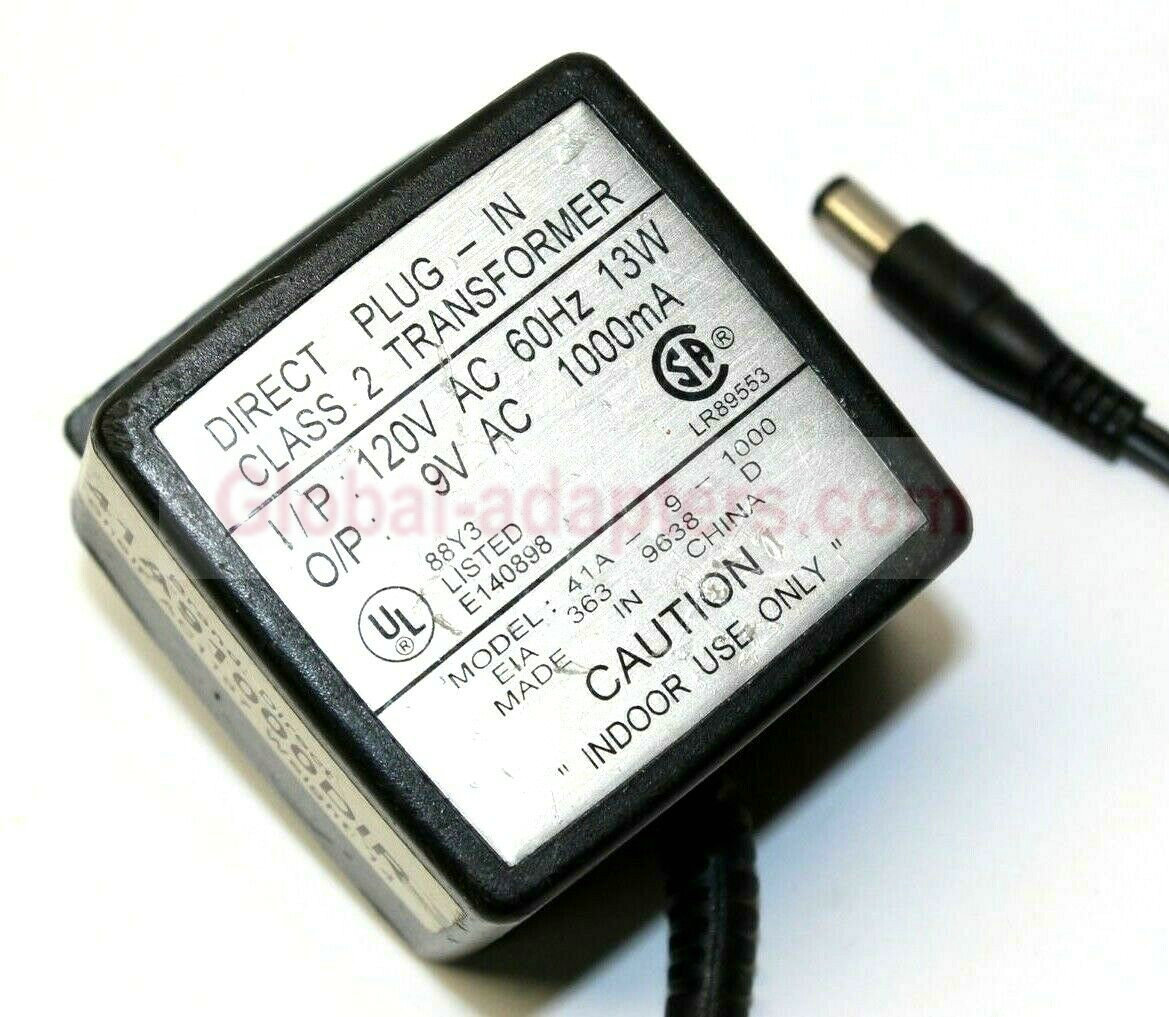 New 9V 1A 41A-9-1000 Direct Plug-In Class 2 Transformer Power Supply Ac Adapter